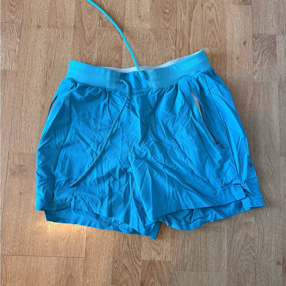 Lululemon Athletica Light Blue Men's Athletic Shorts